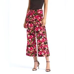 Banana Republic Blake Crop Floral Wide Leg Pants